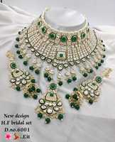 Ensemble collier et boucles d'oreilles en or plaqué Kundan perlé de haute qualité certifié de la marque PADMAWATI, dernier design personnalisé pour femmes