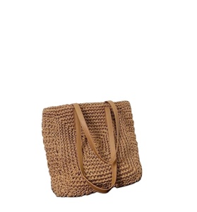 Ladies <b>Straw</b> Woven One-shoulder Shopping Hand-woven <b>Bag</b> <b>Straw</b> <b>Bag</b> Crochet Macrame Beach <b>Bags</b> Trendy - Product Image 1