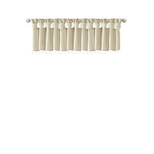 Mantovana leggera in finta seta con perline per Champagne 50x26 "eleganti tende e mantovane - Product Image 6