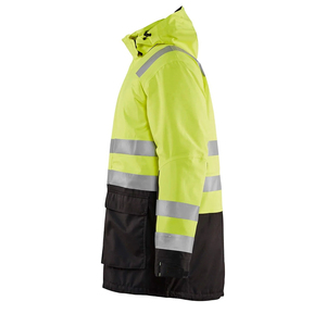 High Quality Winter Worker Construction Safety Hi Vis Waterproof Workwear Reflective Tape Softshell Jackets Coats - Product Image 3