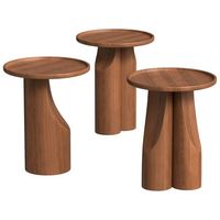 Table d'appoint portable en bois traditionnelle CalmTone avec un design durable et écologique pour la chambre à coucher et le salon