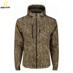 Men's MST Hole Shot Hooded Windproof Eqwader 3-Layer Warm <b>Sherpa</b>-<b>Lined</b> Full Zip Hunting <b>Jacket</b> - Product Image 3