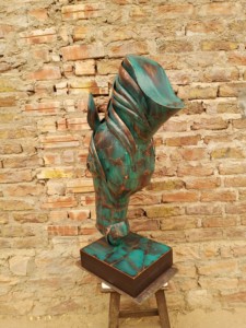 Sculpture de tête de cheval en fer pour intérieur et extérieur - Product Image 2