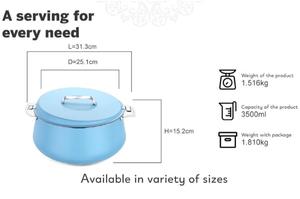 Cazuela de Gran Capacidad para Comidas, Diseñada para Comer, que Garantiza el Calor Constante de la Comida para Todos los Participantes - Product Image 3