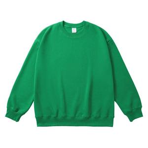 Sweat-shirts à col rond en molleton imprimé surdimensionnés pour femmes de haute qualité, taille plus, effet délavé vintage, 100% coton respirant - Product Image 1
