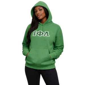 Sudadera con Capucha Verde Esmeralda de la Hermandad Iota Phi Lambda, Ropa con Letras Griegas, Sudadera Informal para Mujer, Sudadera con Capucha de Primera Calidad - Product Image 3