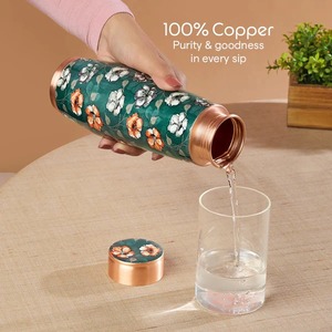 Botella de Agua Ecológica de Doble Pared de Cobre con Diseño Tradicional, Fabricada para un Almacenamiento Saludable del Agua e Hidratación Diaria, Compre Directamente - Product Image 5