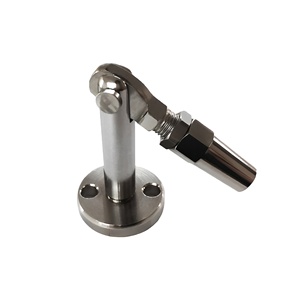 Raccord de plaque solide SwageLess réglable Garde-corps de pont de câble pivotant mural Main courante d'hôtel Design contemporain 3 ans - Product Image 1