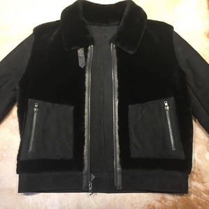 Premium <b>Men's</b> Genuine Leather <b>Shearling</b> <b>Jacket</b> Soft Fur Winter Aviator Coat Luxury Warm Durable Fashion Outerwear Style - Product Image 4