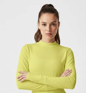 Nouvelle robe de tennis 100% polyester, taille élastiquée smockée, manches entièrement ajustées, écologique, respirante, séchage rapide - Product Image 3