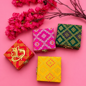 Brocade Gift <b>Box</b> <b>Small</b> Decorative Fabric <b>Storage</b> <b>Box</b> Packaging Wedding Return Gift <b>Box</b> Bulk Wholesale Supplier - Product Image 2