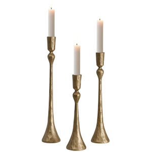 Classy Golden <b>Brass</b> <b>Candlestick</b> <b>Holder</b> Set Tulip Design Twisted Stem Home Decoration Vintage Candle Stand - Product Image 5