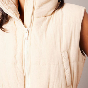 New Women's Winter <b>Cropped</b> <b>Puffer</b> Vest Sleeveless Padded <b>Jacket</b> Warm Fashion Casual Short <b>Puffer</b> Coat Waistcoat - Product Image 6
