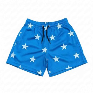 Pantalones Cortos Casuales para Hombre de Primera Calidad, Sublimados Personalizados, 100% Poliéster, Cintura Media, Bolsillos, Cierre con Cordón, Transpirables - Product Image 1