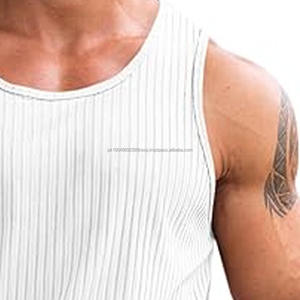 Débardeur et gilet pour homme de couleur unie, vêtements de sport, prix bas, produit en vente, bonne qualité, service OEM, designs - Product Image 2