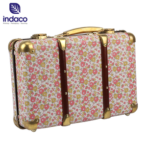 Wholesale Luxury Paperboard <b>Suitcases</b> Handmade Paper Large <b>Suitcase</b> Box Set with Metal Handle - Product Image 1