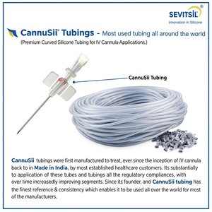 Medical grade platinum cured <b>silicone</b> tube precise tolerance IV cannula applications durable and flexible design - Product Image 3