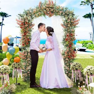 Arco de Jardín Metálico con Recubrimiento de PE, 67"x15.5"x83", Arco de Boda para Plantas Trepadoras - Product Image 6