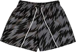 Buker Solid Mesh Short Custom Logo Quick Dry Breathable Men 5 Inch Inseam Double <b>Layer</b> Mesh Shorts with Pockets - Product Image 6