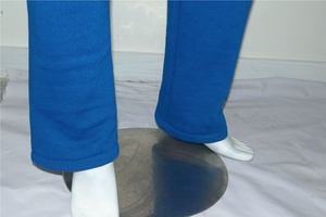 Pantalon de jogging unisexe en molleton de coton léger avec cordon de serrage, personnalisable avec logo, brossé, pour hommes – Vente en gros - Product Image 3