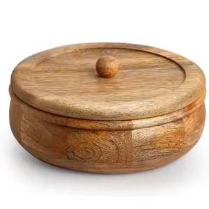 Caja de Madera Resistente para Chapati, Contenedor de Roti Hecho a Mano para Almacenamiento en la Cocina o Comedor - Product Image 6