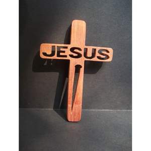 Cruz de Madera para Oración Cristiana Diaria, para Uso como Letrero de Pared - Product Image 4