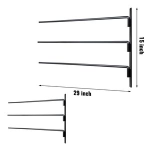 Support mural pour selles de cheval à trois niveaux, 30,9 x 29,9 x 5,5 po, gain de place, accessoire pour écurie, lot de 2 - Product Image 6