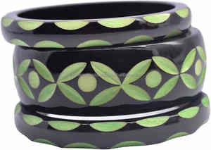 Bracelets en résine de lueur Premium de style féminin chic éclat céleste avec des motifs éthérés accessoires de bijoux pour femmes chics - Product Image 6