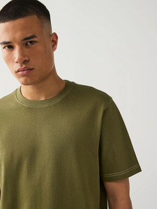 Camiseta para hombre 100% algodón de alta calidad, estilo oversized con hombros caídos, camiseta lisa para hombre, personaliza tu logotipo, camisetas para hombre, corte holgado. - Product Image 5