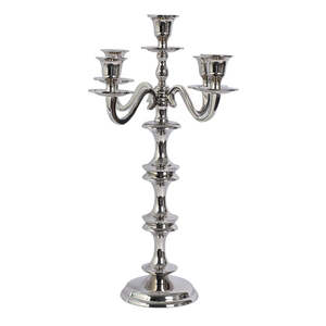 Candelabro de aluminio de 5 brazos, el más vendido, personalizable para decoración del hogar y bodas, ecológico y duradero. - Product Image 4
