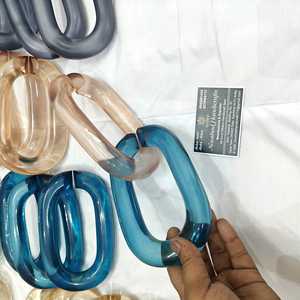 home decoration The Customization <b>resin</b> Chain links very big size and <b>clear</b> colors multi colors <b>resin</b> big links available - Product Image 6
