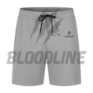 Pantalones Cortos Deportivos Blancos para Hombre Bloodline, Cintura Media, Cordón Ajustable, Secado Rápido, Estampado Informal, Logotipo Frontal - Product Image 4