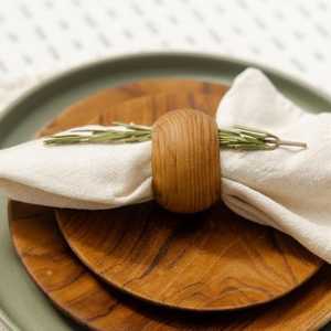 Wooden Napkin Holder and <b>Tissue</b> Stand India Design <b>Wedding</b> Durable Round Shape - Product Image 5