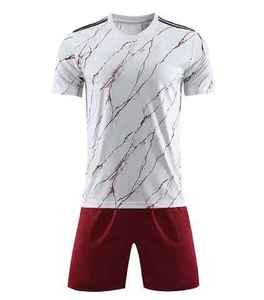 Camiseta de Fútbol para Hombre, Azul a Rayas, Manga Corta, Cuello Redondo, Poliéster que Absorbe la Humedad, Corte Regular para Todas las Temporadas - Product Image 4