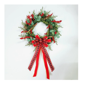 Rattan Eco-Friendly White <b>Light</b> Christmas Garland Vietnam Handmade Holiday Swag Pine Cone <b>Wall</b> Door Fireplace Home Wholesale - Product Image 6