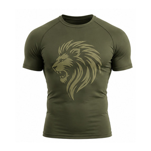 T-shirt de compression personnalisé pour homme, vêtements de sport, séchage rapide, respirant, extensible, fitness, entraînement, haut athlétique, vente en gros UE US - Product Image 4