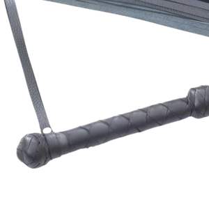 Fouet en peau de mouton de qualité supérieure avec boucle en acier et plusieurs franges de 3,5 cm de large pour jeux sensoriels et BDSM à impact - Product Image 6