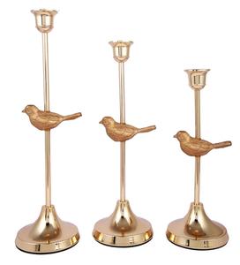 Gold Bird Candlestick Holder Set for Home Decoration - Product Image 2