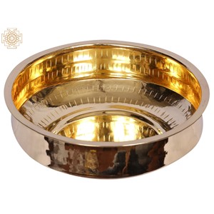 Article de décoration pour la maison en laiton Sarva Satti de 20 cm fabriqué à la main en Inde - Product Image 1