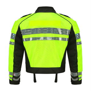 Chaqueta de Motocicleta Reflectante de Alta Visibilidad para Hombre, con Material de Poliéster Transpirable, Manga Larga, para Todas las Estaciones, Ropa de Carreras - Product Image 4