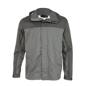 Veste coupe-vent homme multicolores personnalisée, résistante à l'eau, en nylon, coupe-vent, entièrement zippée, respirante. - Product Image 4