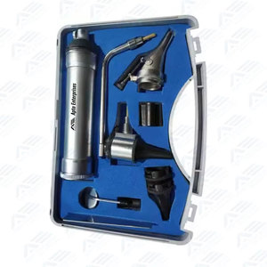 Kit de Diagnostic ORL Manuel en Acier Inoxydable pour Examen de l'Acuité Visuelle, Mini Otoscope et Système d'Endoscope à Fibre Optique - Product Image 5