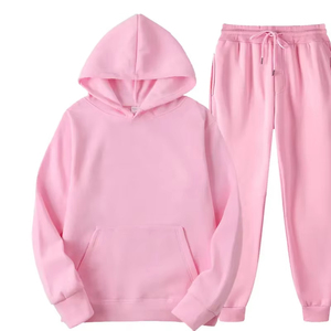 Regular Fit Sweatsuit Jogging Unisex Hoodie <b>Set</b> Men Causal Tracksuit Hoodie and Sweatpants Tracksuit <b>Set</b> - Product Image 3
