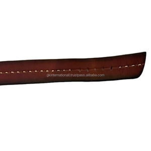 Dernières tendances en cuir de vachette pleine fleur pour hommes ceinture décontractée en cuir véritable sur mesure prix de gros ceintures et accessoires pour hommes - Product Image 1