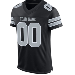 Camiseta de Fútbol Personalizada para Hombre, Negra y Plateada, Nueva, Informal, de Negocios, Precio Bajo, Alta Calidad - Product Image 4