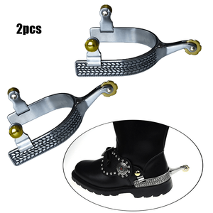 Espuelas Western, Espuelas de Acero Inoxidable Pulido, Espuelas Americanas con Engranaje de Latón, Espuelas Vaqueras Americanas, Espuelas para Hombre - Product Image 5