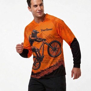 เสื้อจักรยานแขนยาวพิมพ์ลายแบบซับลิเมชั่น ปี 2025 สำหรับ BMX ครอสคันทรี แข่งขัน ให้ความสบายสูงสุด แห้งเร็ว - Product Image 2