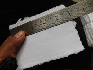 Handmade Specialty <b>Paper</b> with Deckle Edging Compatible for Screen <b>Printing</b> - Product Image 6