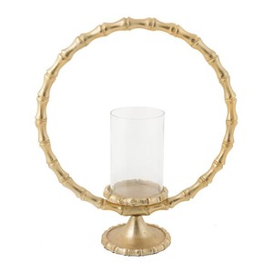 Support à bougie en métal abstrait design, porte-bougie en aluminium fait main, centre de table moderne et luxueux - Product Image 5