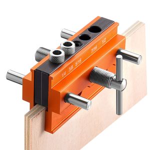 Kit di Punte Autocentranti con 6 Guide per Trapano in Lega di Alluminio per Fori Dritti, Strumenti Essenziali per la Lavorazione del Legno - Product Image 5
